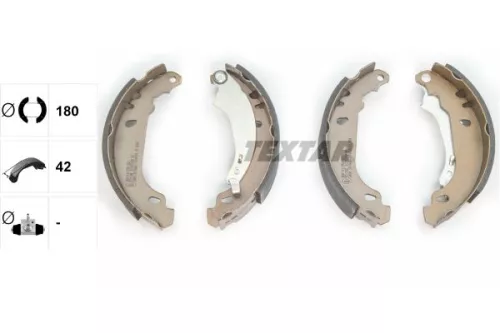 TEXTAR TEXTAR 91053700 1x Brake Shoe Set 