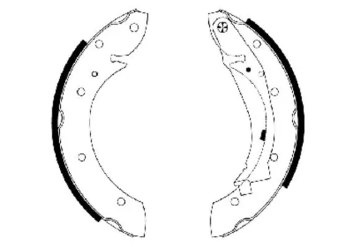 TEXTAR TEXTAR 91053900 1x Brake Shoe Set 