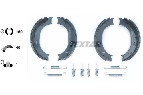 1x Brake Shoe Set, parking brake