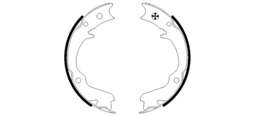 TEXTAR TEXTAR 91055400 1x Brake Shoe Set, parking brake 