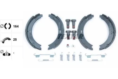 TEXTAR TEXTAR 91057200 1x Brake Shoe Set, parking brake 