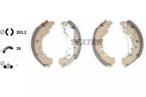 TEXTAR TEXTAR 91057300 1x Brake Shoe Set 