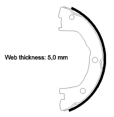 TEXTAR TEXTAR (91059000) 1x Brake Shoe Set, parking brake 