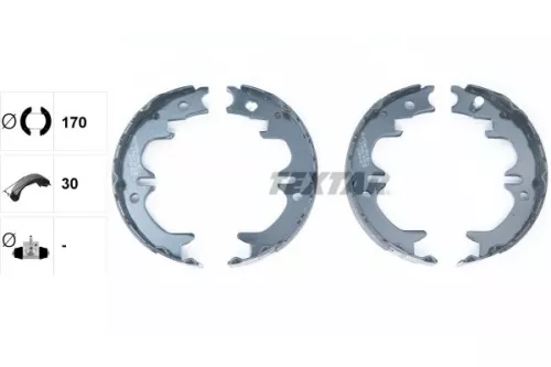 TEXTAR TEXTAR (91059400) 1x Brake Shoe Set, parking brake 