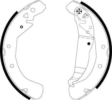 TEXTAR TEXTAR 91060100 1x Brake Shoe Set 