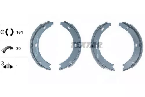 TEXTAR TEXTAR 91060800 1x Brake Shoe Set, parking brake 