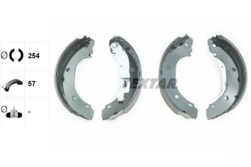 TEXTAR TEXTAR 91060900 1x Brake Shoe Set 