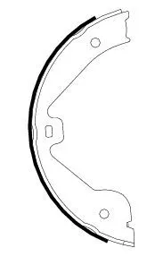 TEXTAR TEXTAR (91062400) 1x Brake Shoe Set, parking brake 