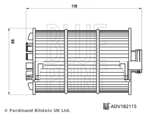 BLUE PRINT BLUE PRINT ADV182115 Blue Print Oil Filter For Audi Bentley A6 A7 A8 Continental 