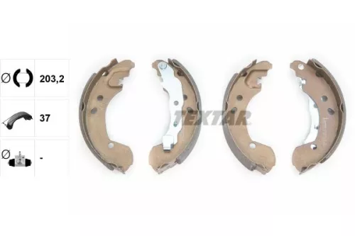 TEXTAR TEXTAR (91062600) 1x Brake Shoe Set 