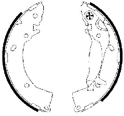 TEXTAR TEXTAR 91063300 1x Brake Shoe Set 
