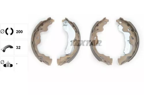 TEXTAR TEXTAR 91064500 1x Brake Shoe Set 