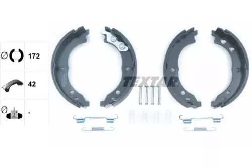 TEXTAR TEXTAR 91064800 1x Brake Shoe Set, parking brake 