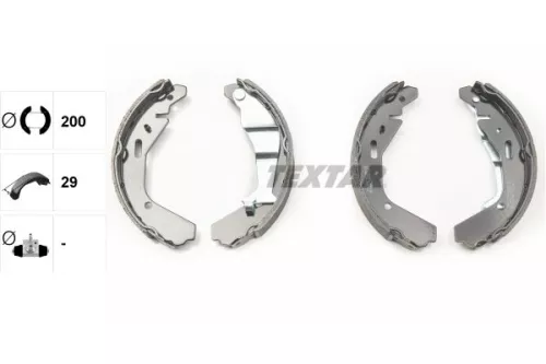 TEXTAR TEXTAR 91065200 1x Brake Shoe Set 
