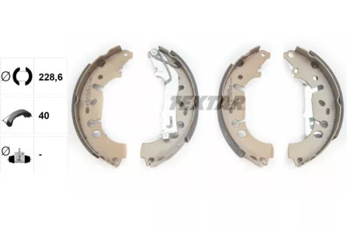 TEXTAR TEXTAR 91065400 1x Brake Shoe Set 