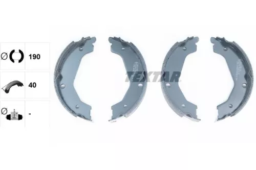 TEXTAR TEXTAR 91065700 1x Brake Shoe Set, parking brake 