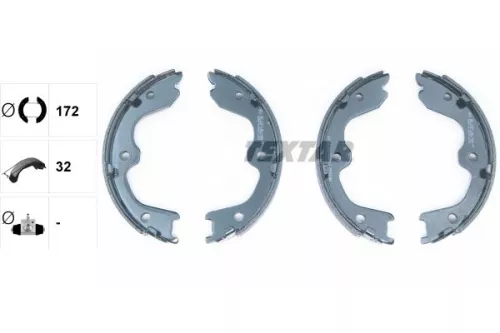 TEXTAR TEXTAR 91065900 1x Brake Shoe Set, parking brake 