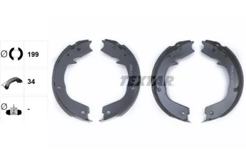 TEXTAR TEXTAR 91066000 1x Brake Shoe Set, parking brake 