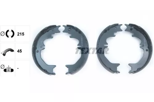TEXTAR TEXTAR 91066100 1x Brake Shoe Set, parking brake 