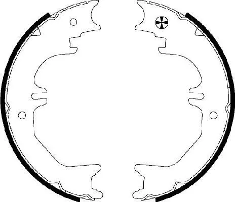 TEXTAR TEXTAR 91066200 1x Brake Shoe Set, parking brake 