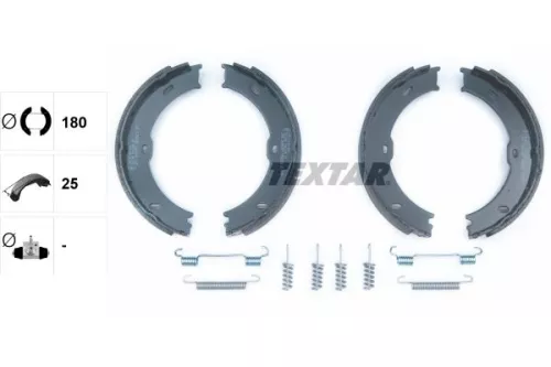 TEXTAR TEXTAR (91066800) 1x Brake Shoe Set, parking brake 
