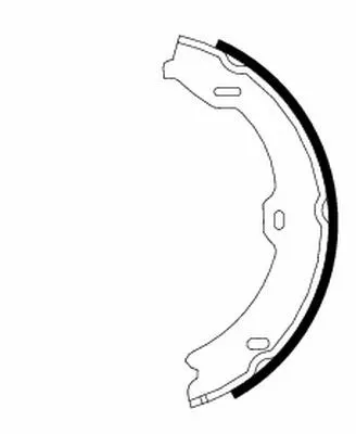 1x Brake Shoe Set, parking brake