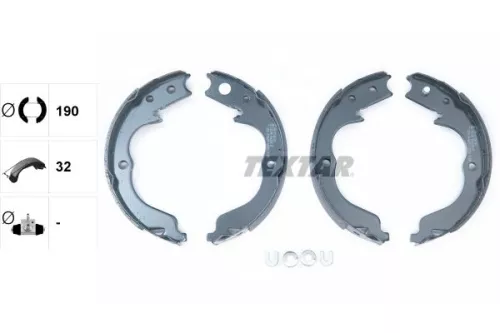 TEXTAR TEXTAR 91068300 1x Brake Shoe Set, parking brake 
