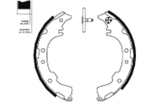 TEXTAR TEXTAR 91068600 1x Brake Shoe Set 