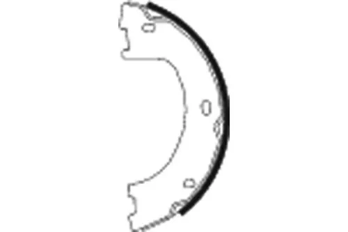 1x Brake Shoe Set, parking brake