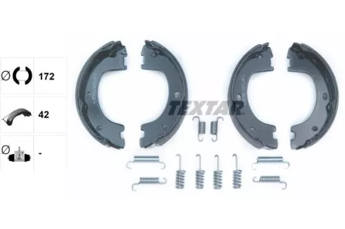 TEXTAR TEXTAR 91069000 1x Brake Shoe Set, parking brake 