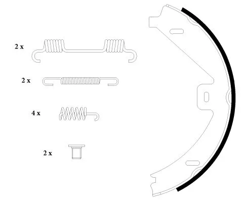 TEXTAR TEXTAR 91069100 1x Brake Shoe Set, parking brake 