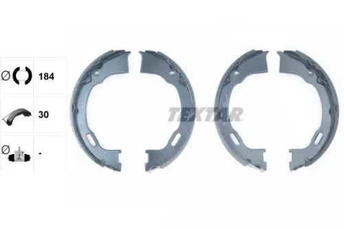 TEXTAR TEXTAR 91071500 1x Brake Shoe Set, parking brake 