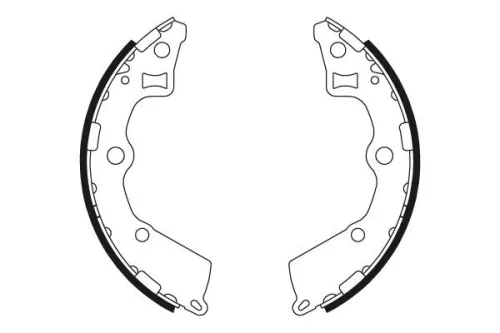 TEXTAR TEXTAR 91072900 1x Brake Shoe Set 