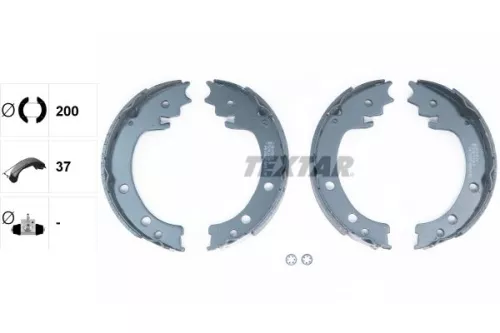 TEXTAR TEXTAR 91077000 1x Brake Shoe Set, parking brake 