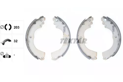 TEXTAR TEXTAR 91078800 1x Brake Shoe Set 