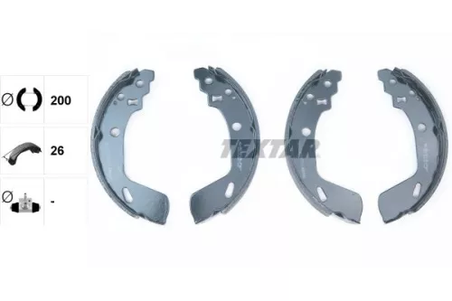 TEXTAR TEXTAR 91082200 1x Brake Shoe Set 