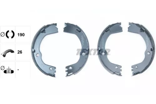 TEXTAR TEXTAR 91082500 1x Brake Shoe Set, parking brake 