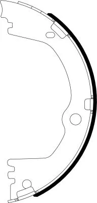 TEXTAR TEXTAR 91082700 1x Brake Shoe Set, parking brake 