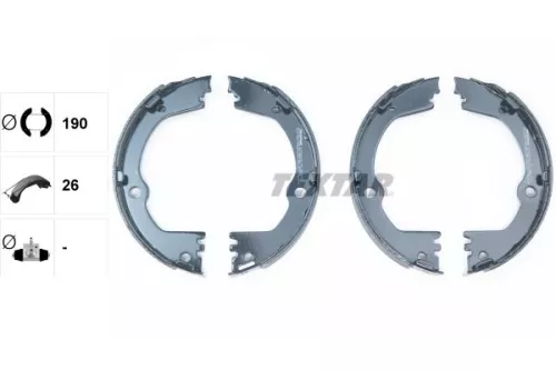 TEXTAR TEXTAR 91082700 1x Brake Shoe Set, parking brake 