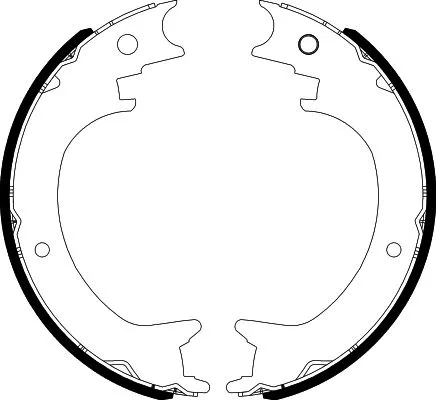 TEXTAR TEXTAR 91083800 1x Brake Shoe Set, parking brake 