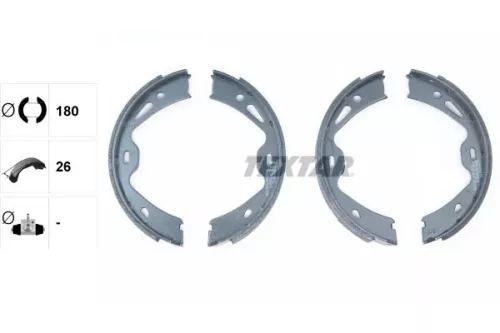 TEXTAR TEXTAR 91084000 1x Brake Shoe Set, parking brake 