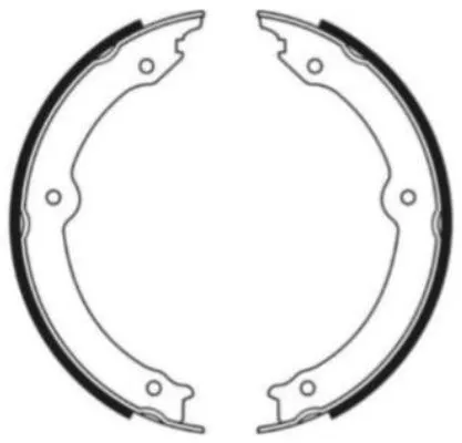 TEXTAR TEXTAR 91087100 1x Brake Shoe Set, parking brake 