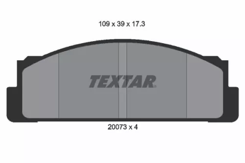 TEXTAR TEXTAR (2007304) 1x Brake Kit, disc brake 