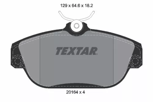 TEXTAR TEXTAR 2016402 1x TEXTAR 2016402 Brake Pad Set 