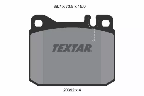 TEXTAR TEXTAR 2039204 1x TEXTAR 2039204 Brake Pad Set 