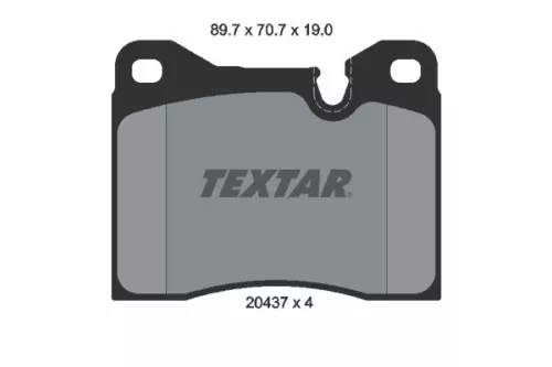 TEXTAR TEXTAR 2043702 1x TEXTAR 2043702 Brake Pad Set 