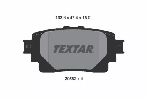 TEXTAR TEXTAR (2058201) 1x Brake Kit, disc brake 