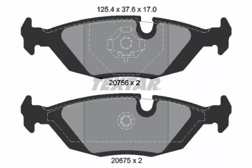TEXTAR TEXTAR 2067502 1x TEXTAR 2067502 Brake Pad Set 