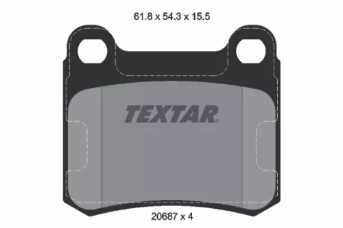 TEXTAR TEXTAR 2068701 1x TEXTAR 2068701 Brake Pad Set 