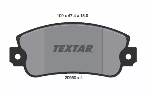 1x  TEXTAR Brake Pad Set